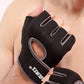 Gym Gloves Half Finger Sports Training Fitness Exercise Cycling Weight Lifting Gloves for Men Women-Black