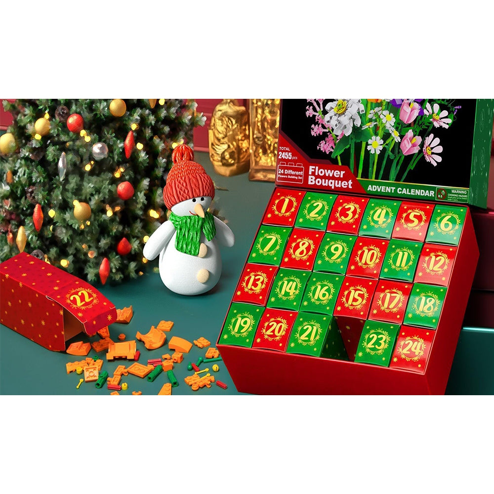 Christmas Flower Bouquet Advent Calendar Set