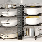 8 Tier Pot and Pan Organizer Rack for Cabinet Pot Organizers Inside Cabinet