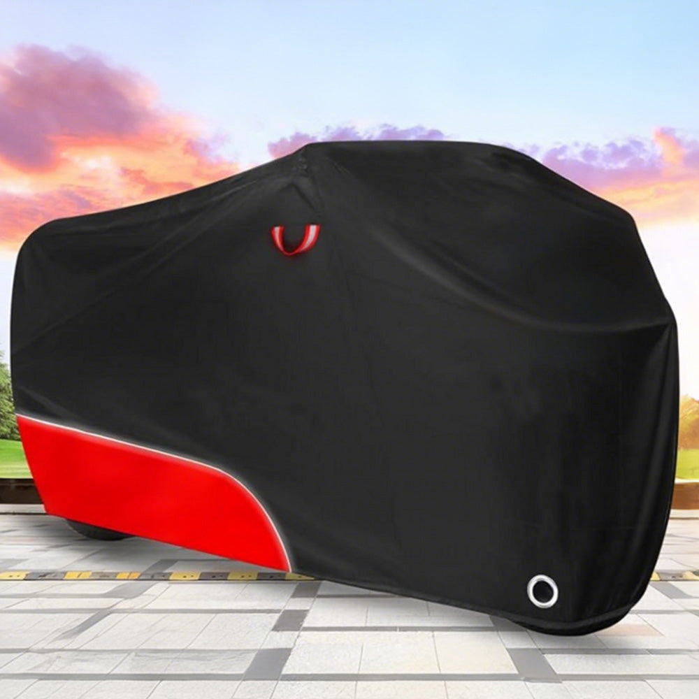 Water-Resistant Bicycle Cover Outdoor with Lock Hole Reflective Strips Dustproof UV-Resistant All-Weather