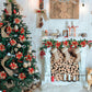 12Pcs Christmas Glitter Poinsettia Artificial Flower with Clip and Stem