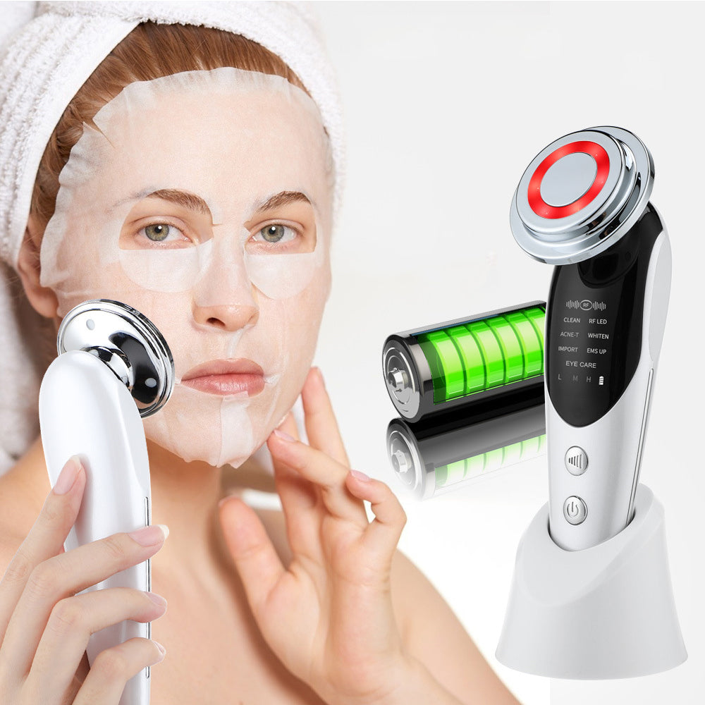 7-in-1 Multifunctional Facial Massager with EMS Microcurrent and Light Therapy