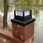 2Pcs Solar Post Light Waterproof Outdoor Column Patio Fence Gate Garden Lamps