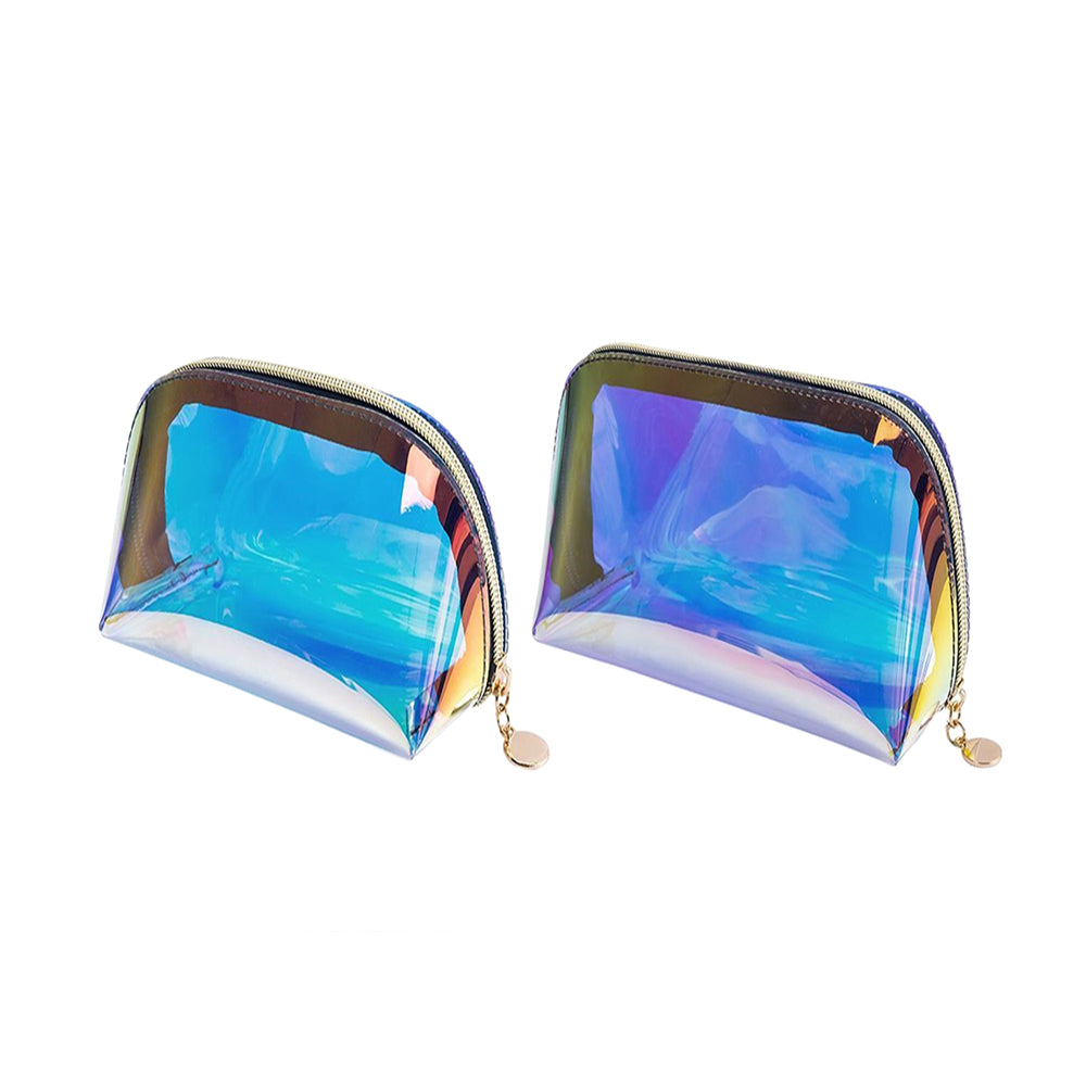 2Pcs Laser Cosmetic Bags Portable Travel Bag