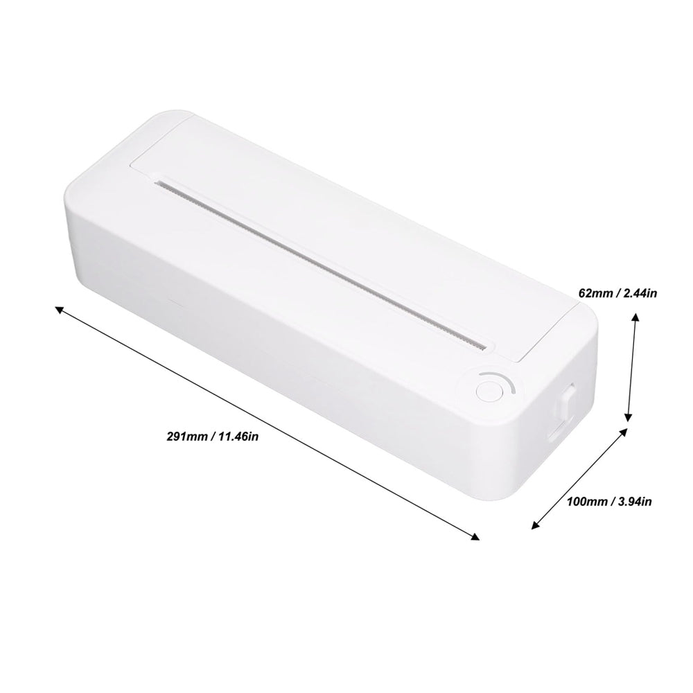 Portable A4 Bluetooth Wireless Thermal Printer Compatible with iOS Android