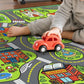 Car Track Play Mat Educational City Road Rug Non Slip Floor Playmat