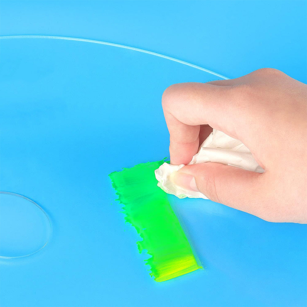 2Pcs Acrylic Painting Palette Transparent Color Mixing Board for Watercolor Acrylic Oil Paint