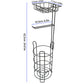 Freestanding Toilet Paper Holder with Storage Basket