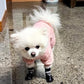 Waterproof Anti Slip Pet Shoes with Rubber Sole for Indoor and Outdoor Use-Black