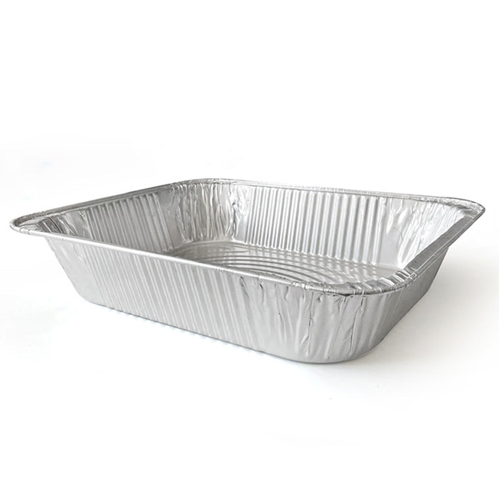10Pcs Disposable Aluminum Foil Pans With Lids Steam Table Bakeware