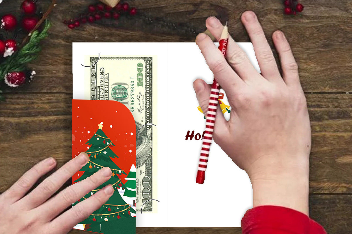 30 Pack Christmas Money Cards With Envelopes Christmas Money Holders For Cash Gift
