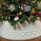 Knitted Christmas Tree Chunky Cable Knit Christmas Tree Skirt for Artificial Trees