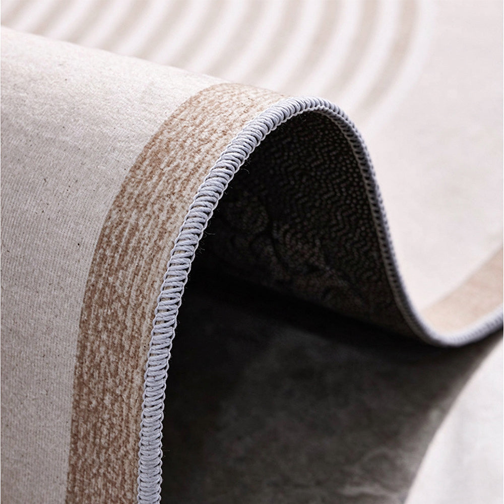 Short Plush Living Room Area Rug with Slip Resistant Dotted Backing-Style 3