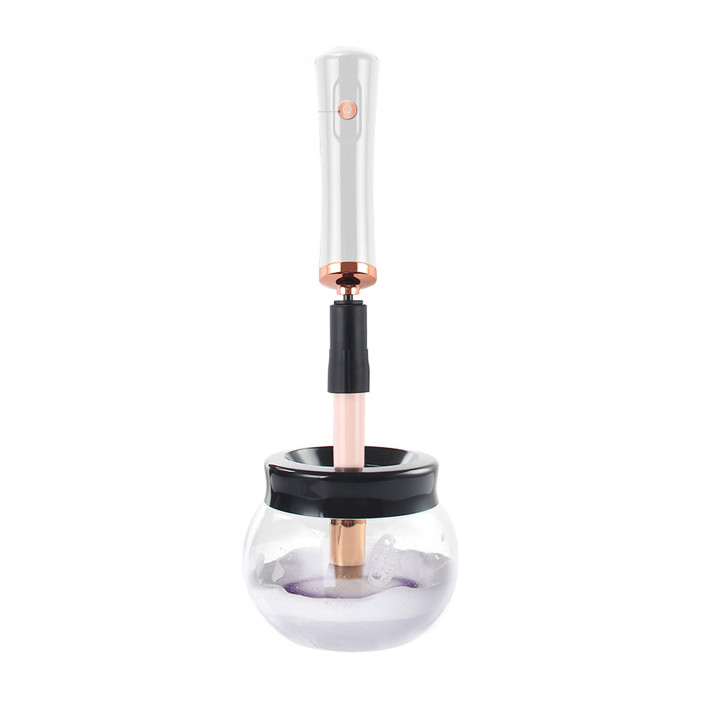Electric Makeup Brush Cleaner and Dryer Machine with 8 Silicone Collars