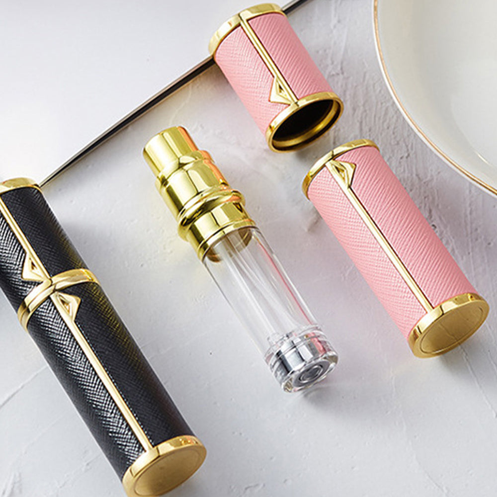 5ml PU Leather Refillable Perfume Spray Travel Atomizer Bottle Perfume Container