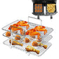 Multi-layered Stainless Steel Air Fryer Rack Compatible with Ninja DZ201 DZ401