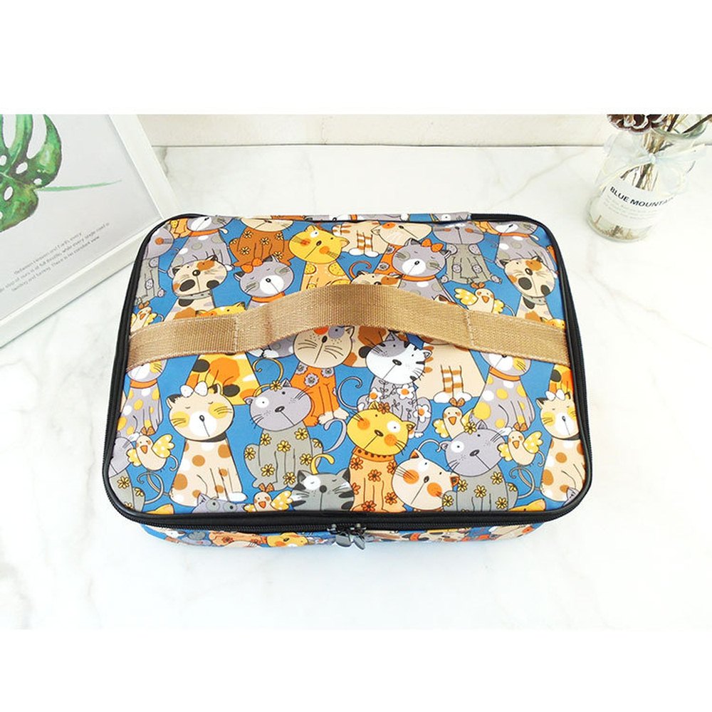 Flat Rectangle Lunch Box Bag Insulated Thermal Food