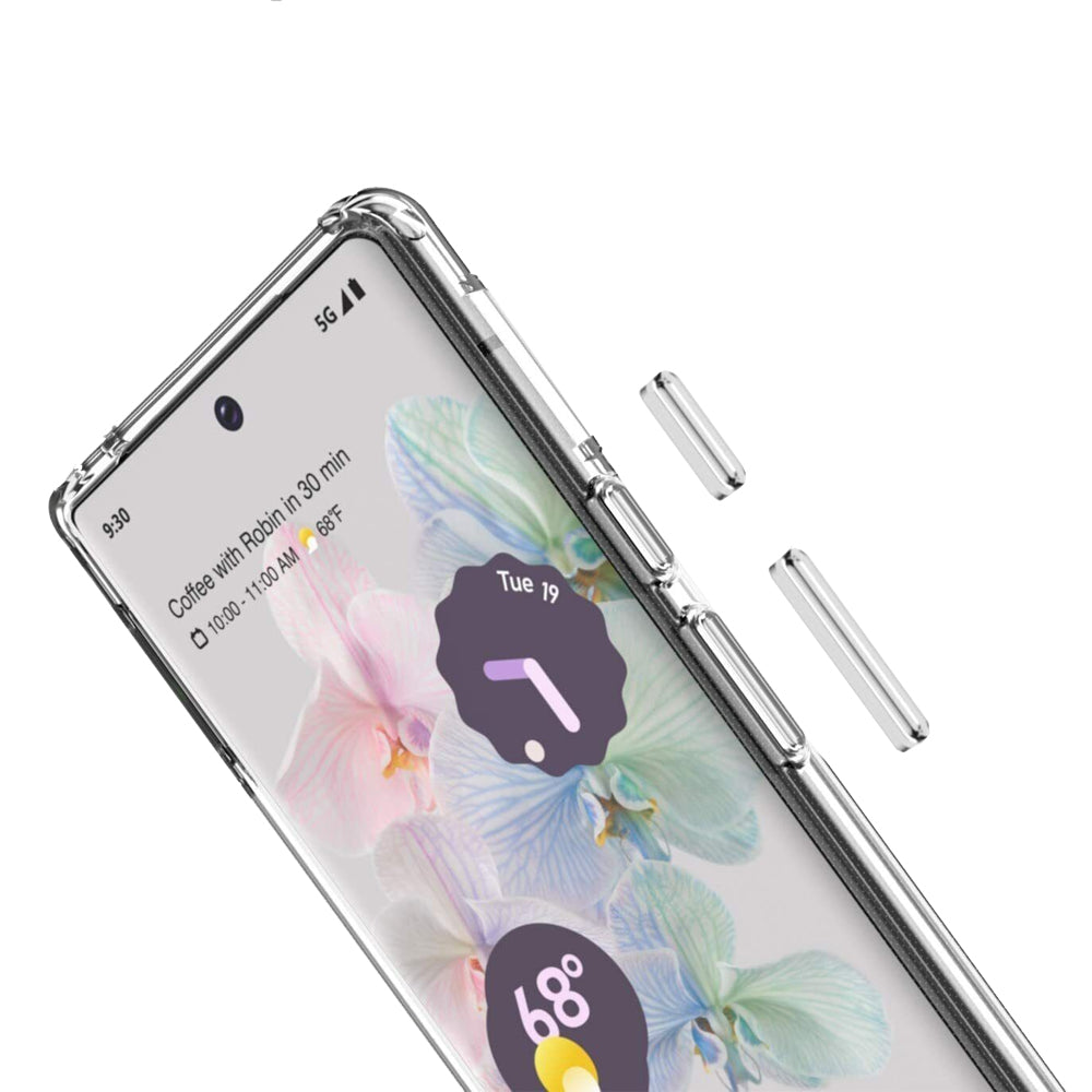 For Google Pixel 7 Shockproof Transparent Phone Case