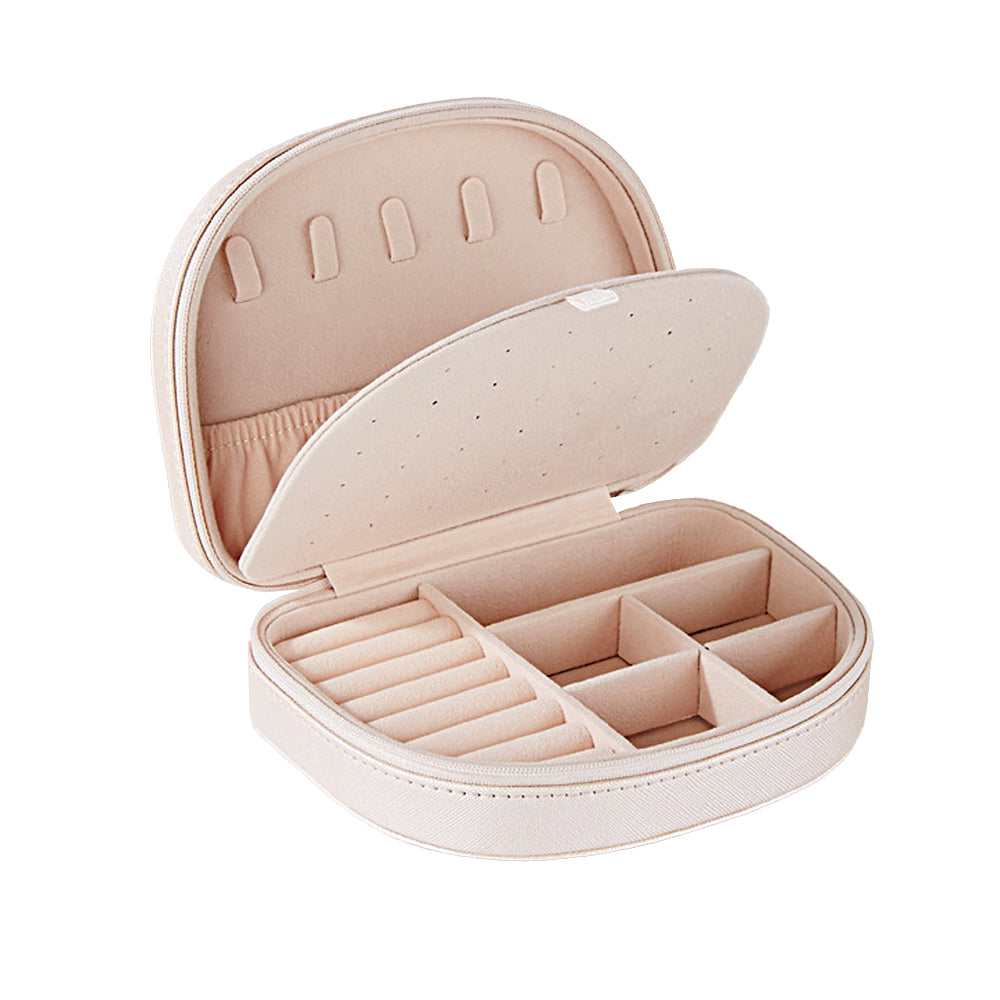 Portable Travel Jewelry Box Double Layer Jewelry Storage Case