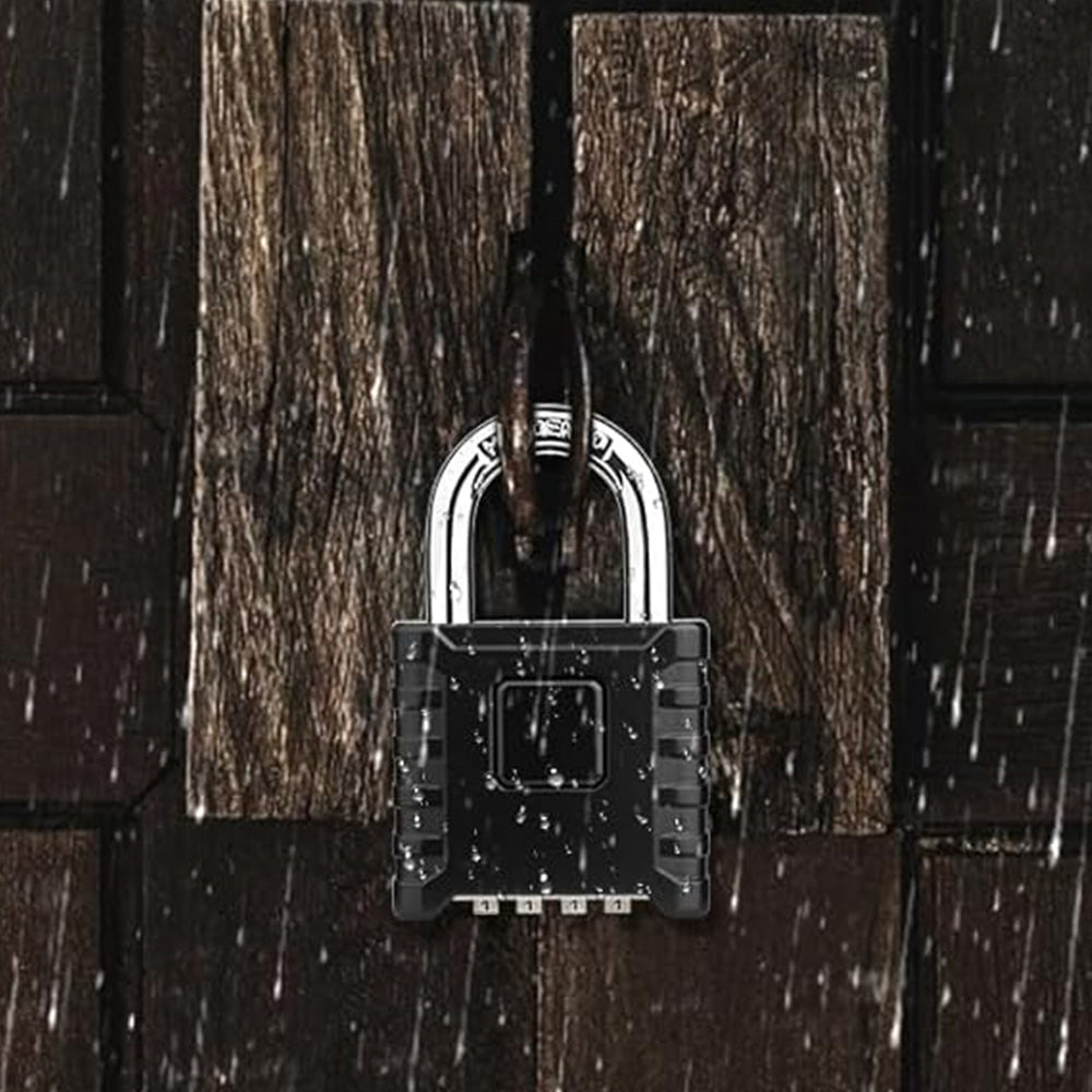 One-Touch Unlocking Heavy Duty Combination Padlock with Hidden Password Design