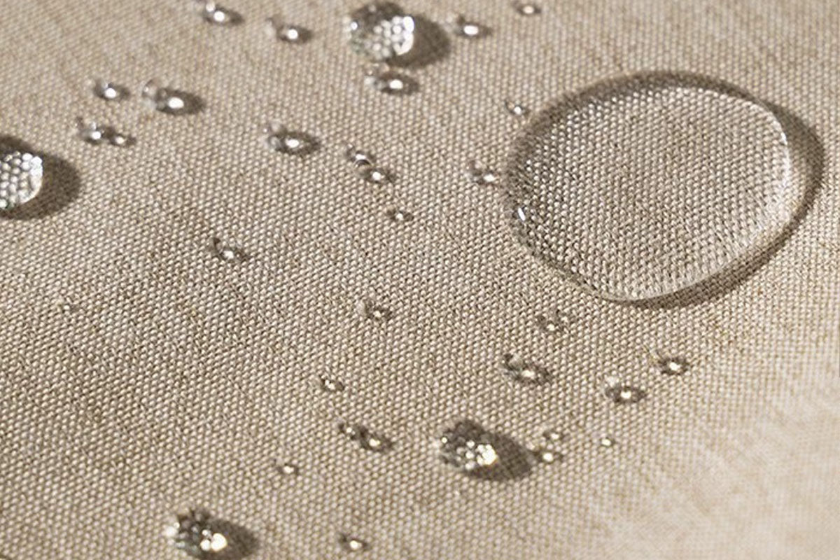 Water Resistant Linen Texture Shower Curtain with Hooks Faux Linen Shower Curtain