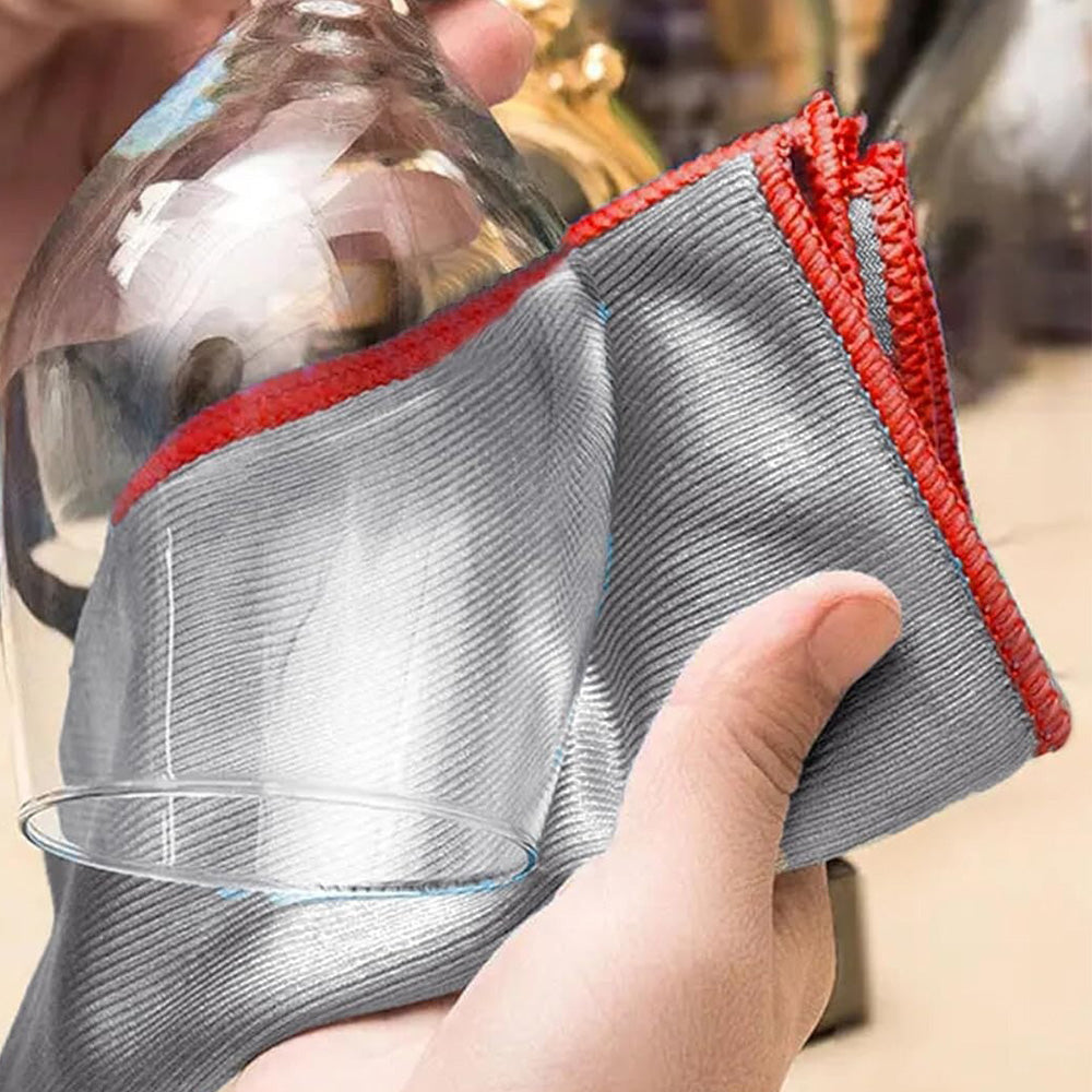 7 Pack Glass Cleaning Cloths Large Microfibre Streak Free Towels for Windows Mirrors Car