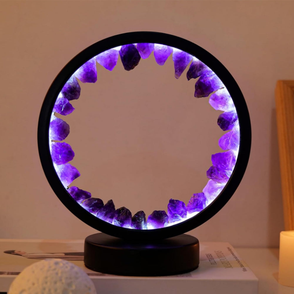 Energy Healing Glass Cluster Lamp