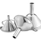 6PCS Stainless Steel Mini Funnels And Cleaning Brushes For Kitchen Filling Bottles
