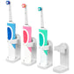 4Pcs Electric Toothbrush Holder Wall Mounted Bathroom Organizer