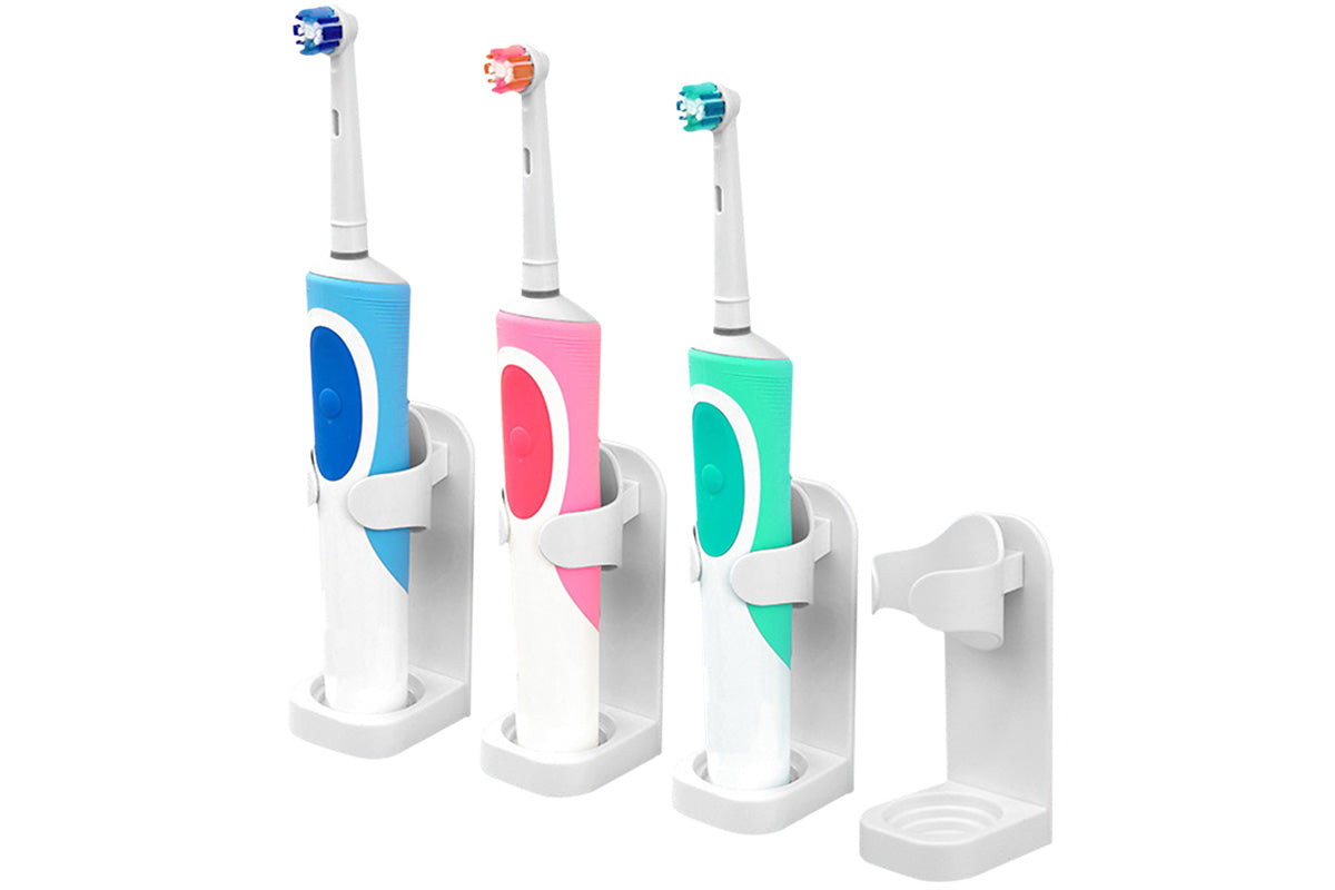 4Pcs Electric Toothbrush Holder Wall Mounted Bathroom Organizer