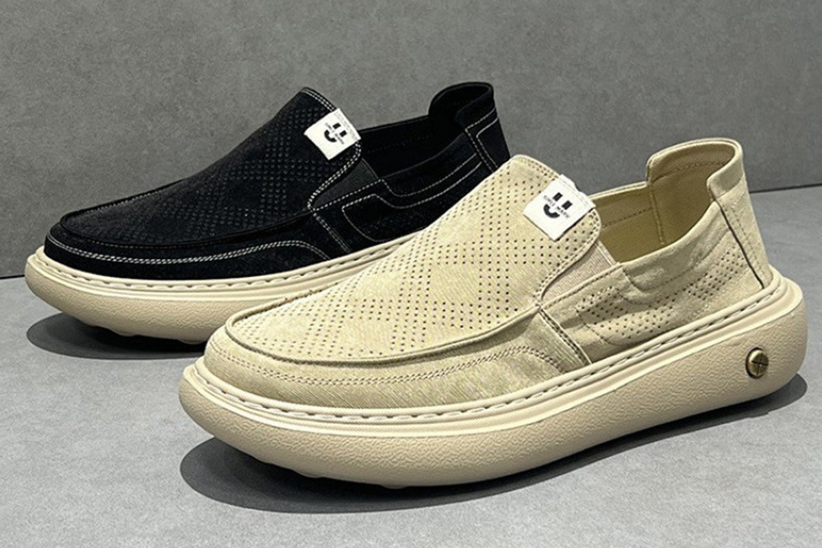 Men Breathable Hollow Slip-on Loafers Casual Shoes