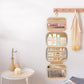 Travel Toiletry Bag with Waterproof Compartments and Hanging Hook