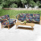 4Pcs Patio Cushion Covers Stretchable Outdoor Seat Cushion Covers for Furniture