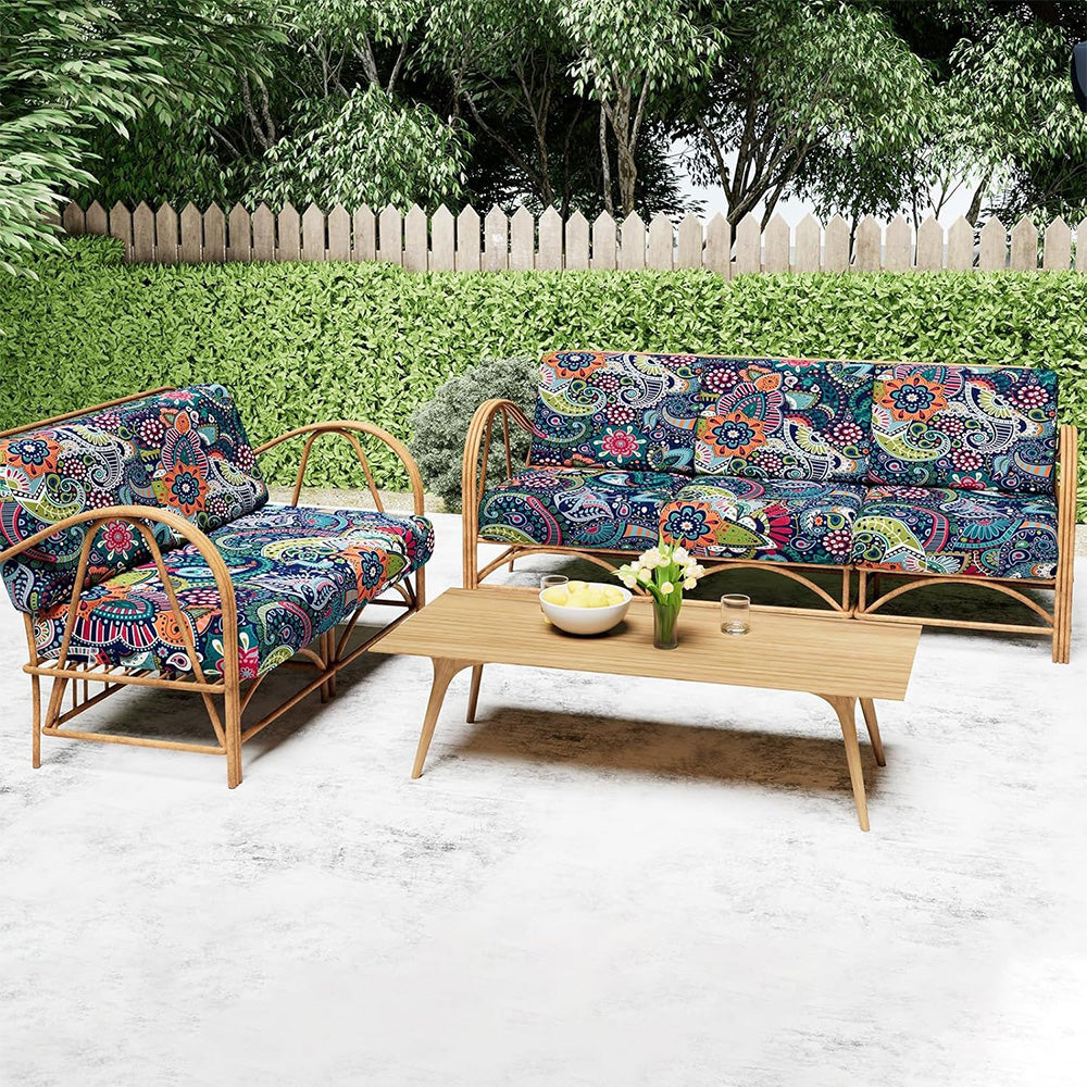 4Pcs Patio Cushion Covers Stretchable Outdoor Seat Cushion Covers for Furniture