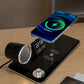 4 in 1 LED Desk Lamp with Wireless Charger Bluetooth Speaker and Alarm Clock