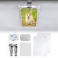 2PCS Clear Car Sun Visor Photo Holder Visor Picture Frame With Clips