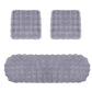 3Pcs Faux Fur Plush Seat Cushion Set Non Slip Seat Protector for Winter