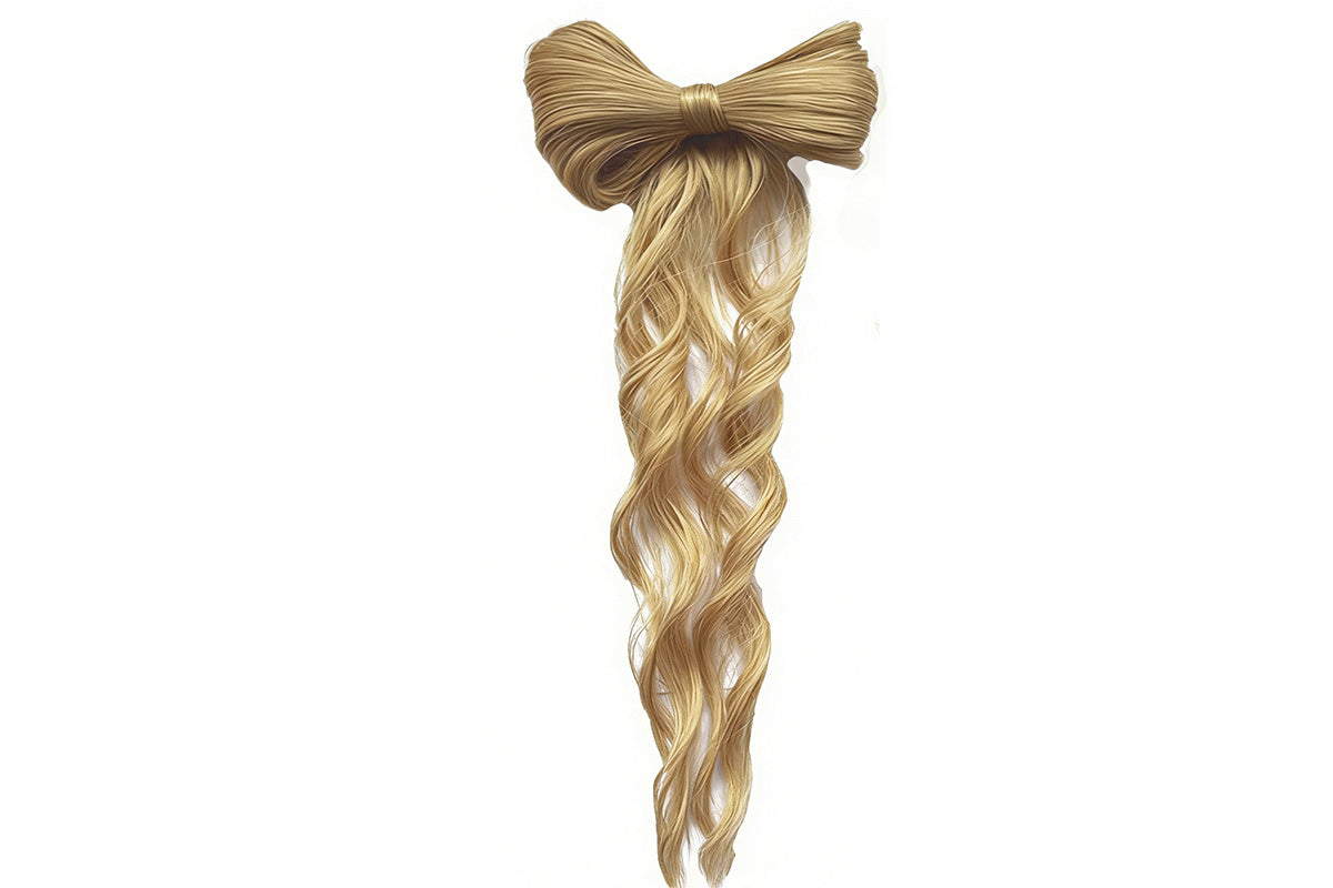 Bow Ponytail Hair Clip for Long Curly Hair Decorative