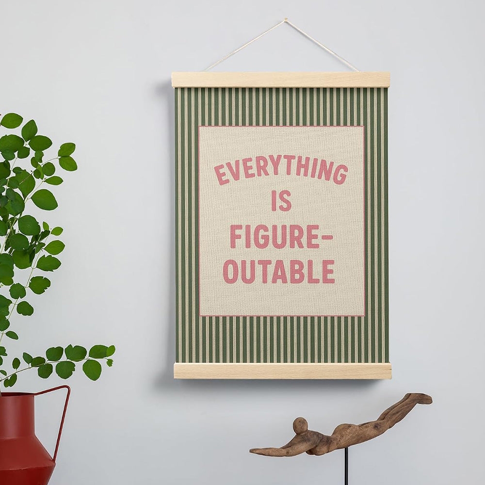 Colorful Inspirational Words Art Prints with Hanging Cord for Home Office Classroom