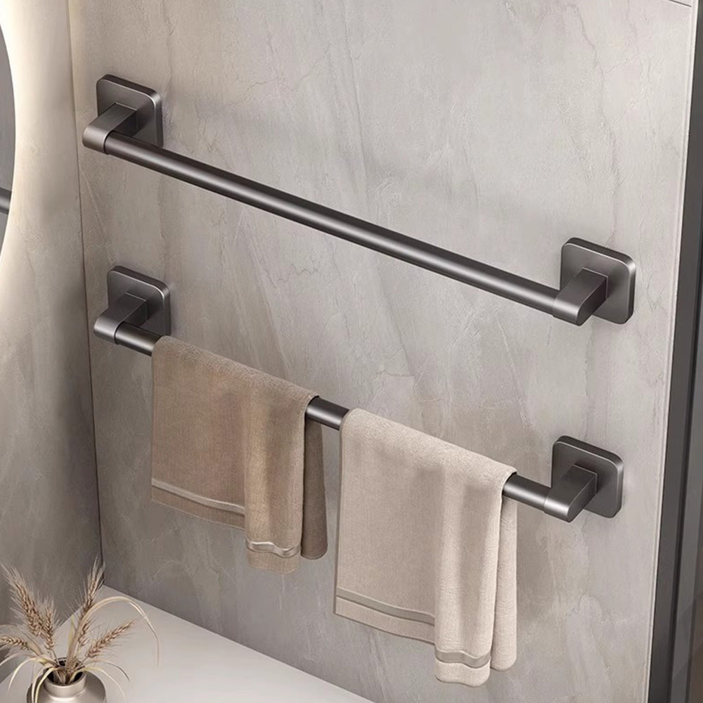 60cm Self-Adhesive Towel Holder Hand Towel Rack No Drilling Robe Hooks Towel Rail