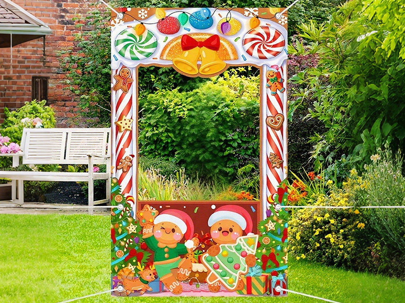 Christmas Decorations Merry Christmas Hanging Banner Porch Sign Xmas Banner Christmas Door Cover