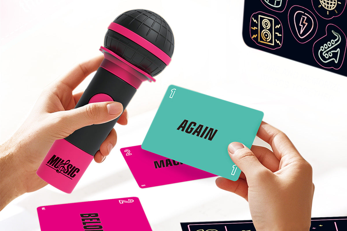 Microphone Karaoke Party Game Card Set for Family Board Game