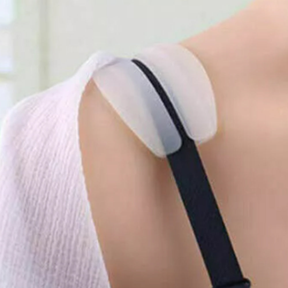 2Pcs Soft Silicone Under Bra Strap Pads Non-slip Shoulder Pain Relief