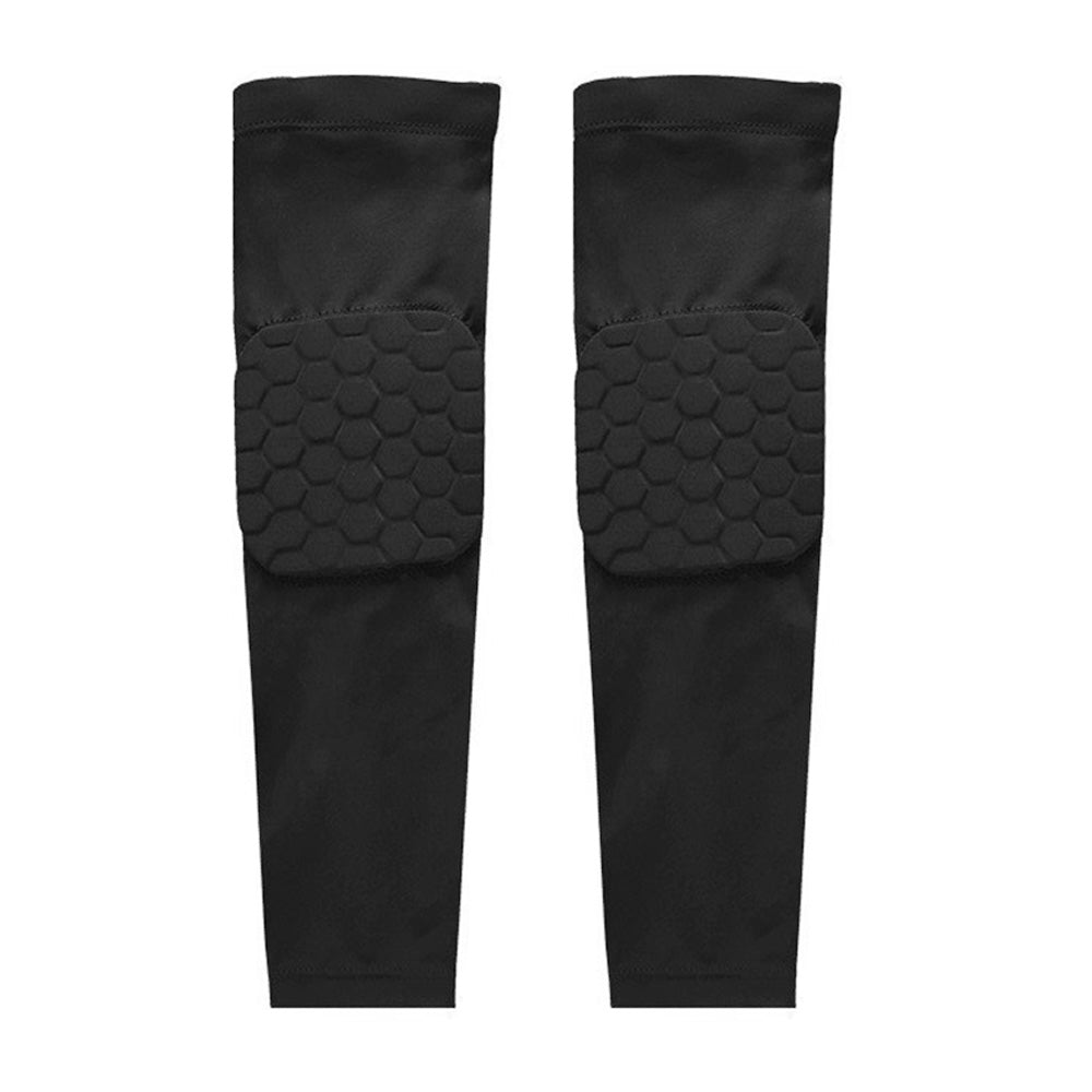 2Pcs Elbow Brace Compression Sleeve with Honeycomb lining for Tennis Weightlifting Golf-Black