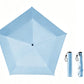 Black Coated Compact Folding Umbrella Lightweight Portable Pocket Umbrella