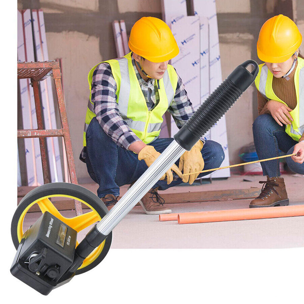 10KM Measure Distance Measuring Wheel Tape Collapsible Land Trundle Walking Surveyor