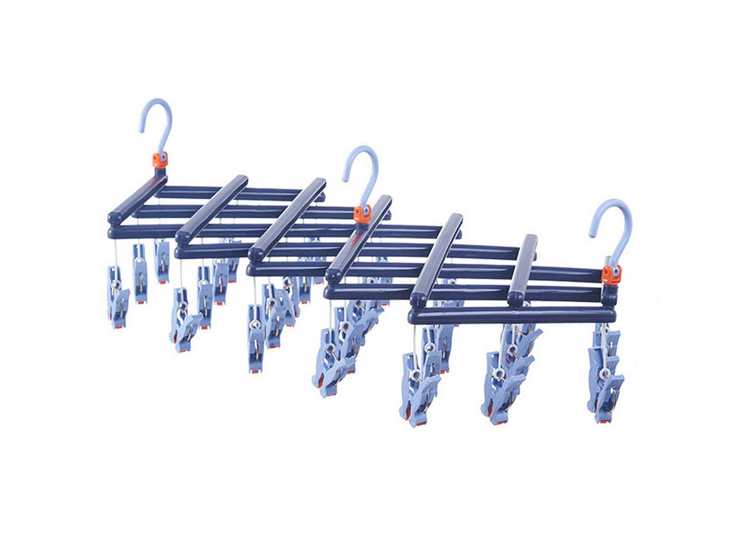 14/19/29 Clips Folding Hanging Hanger Multi Functional Windproof Socks Clip Clothes Hanger