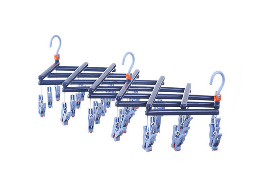 14/19/29 Clips Folding Hanging Hanger Multi Functional Windproof Socks Clip Clothes Hanger