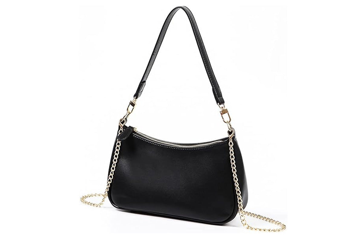 Shoulder Bag With Both Chain And Strap Design Underarm Purse Handbag For Women