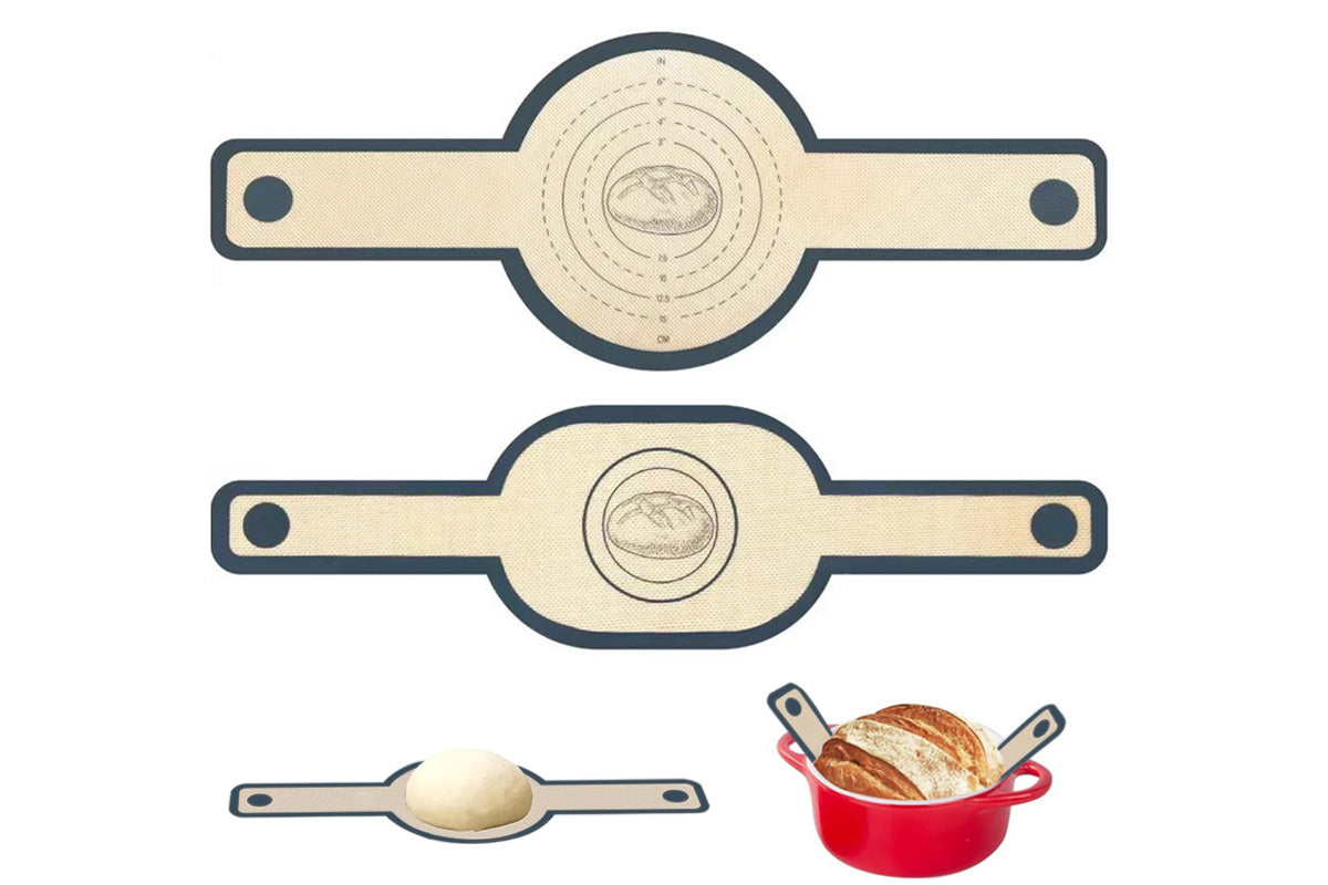 2Pcs Silicone Bread Sling Reusable Bread Baking Mats Sour Dough Tools
